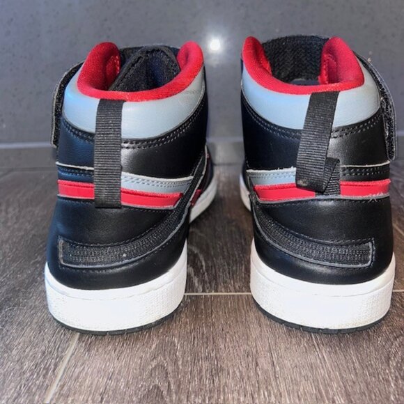 Size 11 Mens NIKE Air Jordan 1 FlyEase High Smoke Grey Black Gym Red CQ3835-006 - Picture 5 of 7